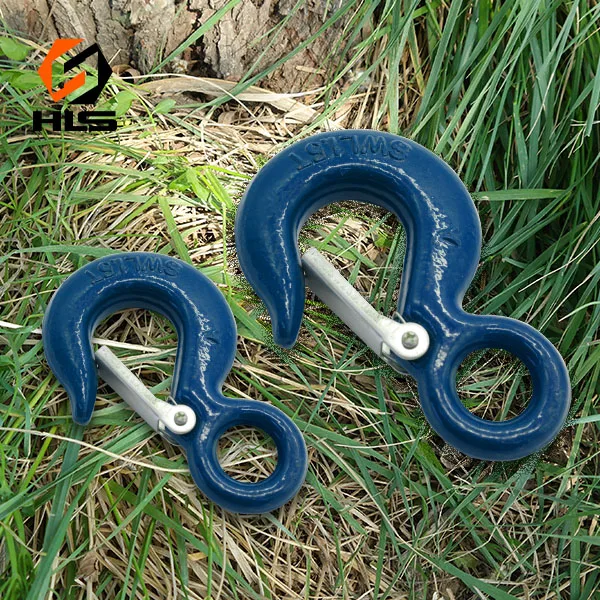 HLS hook manufacturer 320A/320C Carbon steel or alloy steel drop forged lifting eye hoist hook