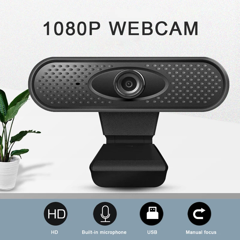 
Webcam 1080P Full HD Web Camera With Built-in Microphone USB Plug Web Cam For PC Computer Mac Laptop Desktop YouTube Skype Win10 