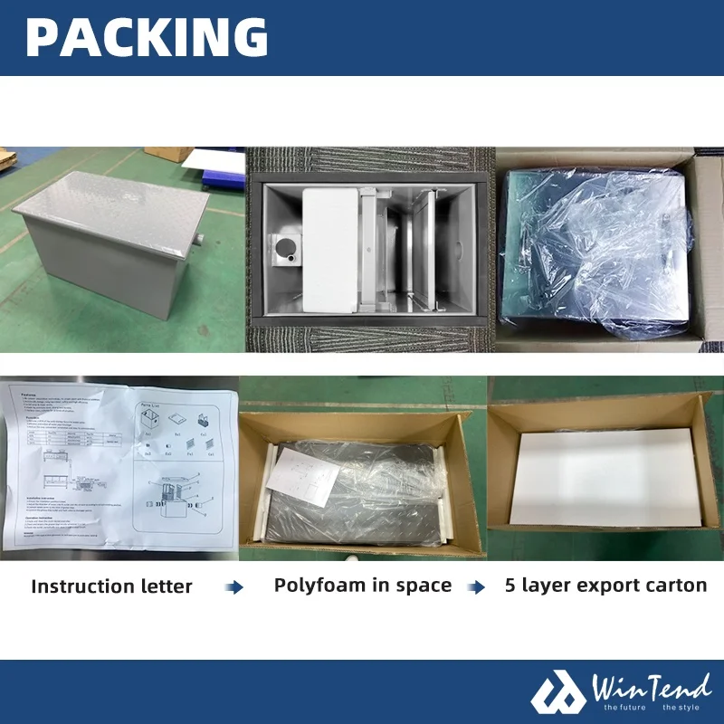 Restaurant Kitchen Portable Oil Water Separator 600l Automatic Oil And  Iron Grease Traps Interceptor