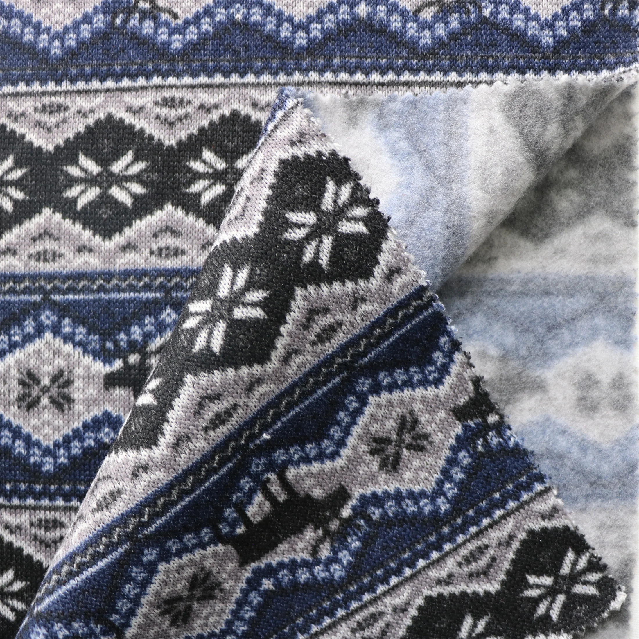 High Quality Good Design 100% Polyester One Side Brush Weft Knitted Loose Fleece Fabric for Coat Home Textile