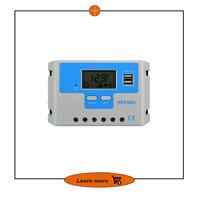 Интерфейс солнечной панели 12V24V Солнечный контроллер PWM фотоэлектрическая Энергия заряд и разряда