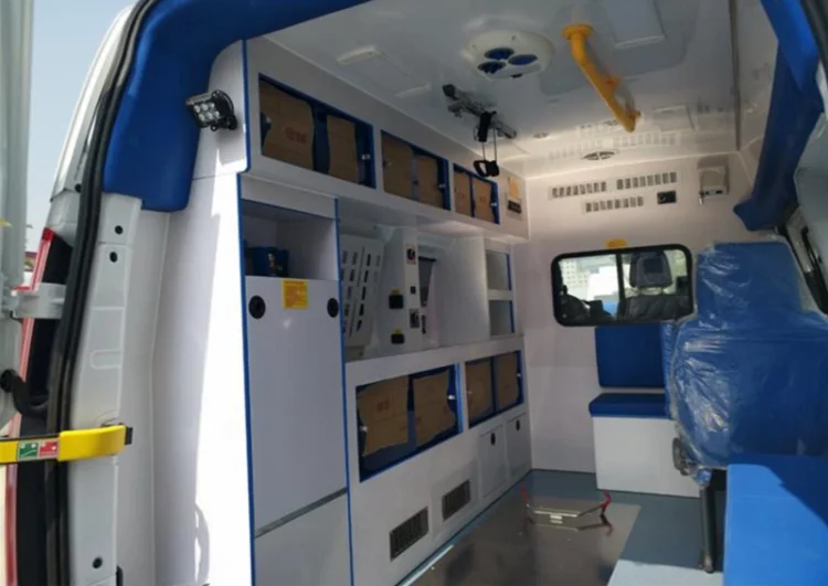 Emergency Vehicle Petrol ICU Transit Medical Clinic New Ambulance Sale