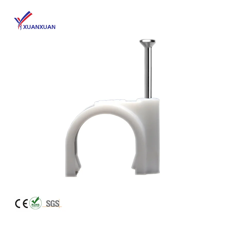Fire-retardant Wire Fixing Clips And Stable Insalution Round Cable Wire Clips