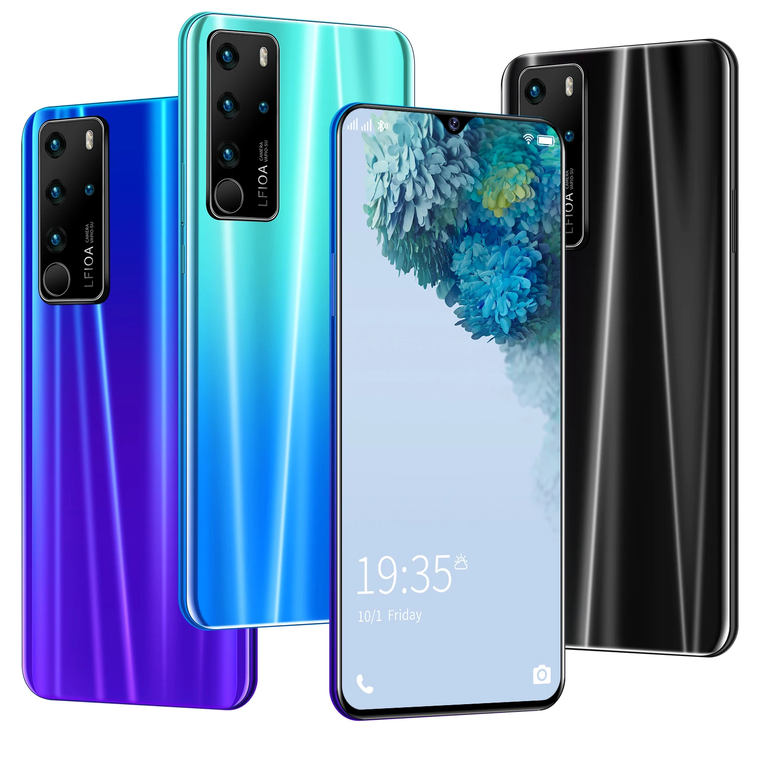 P47 13MP+24MP 8GB+256GB 10 Core 6.7 Inch Unlocked Smartphones Android Cell Phones Android 10.0 Mobile Smart Phones 4G Low Price