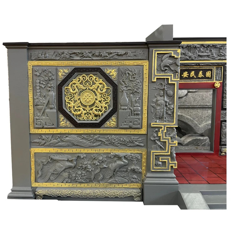 Chinese Customized Natural Granite Stone Carving Temple Outside Wall Relief Decorative Buddha Sculpture Statue For Sale