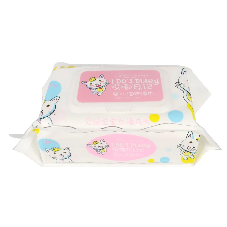 OEM Alcohol free high quality flushable  toilet wipes disinfection cleaning  disposable soft for baby wet wipes