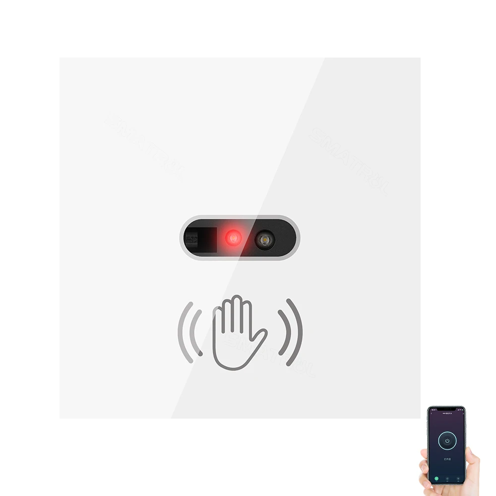Умный выключатель света SMATRUL сенсорная панель с инфракрасным датчиком Wi-Fi европейский стандарт для Alexa Google Home Smart