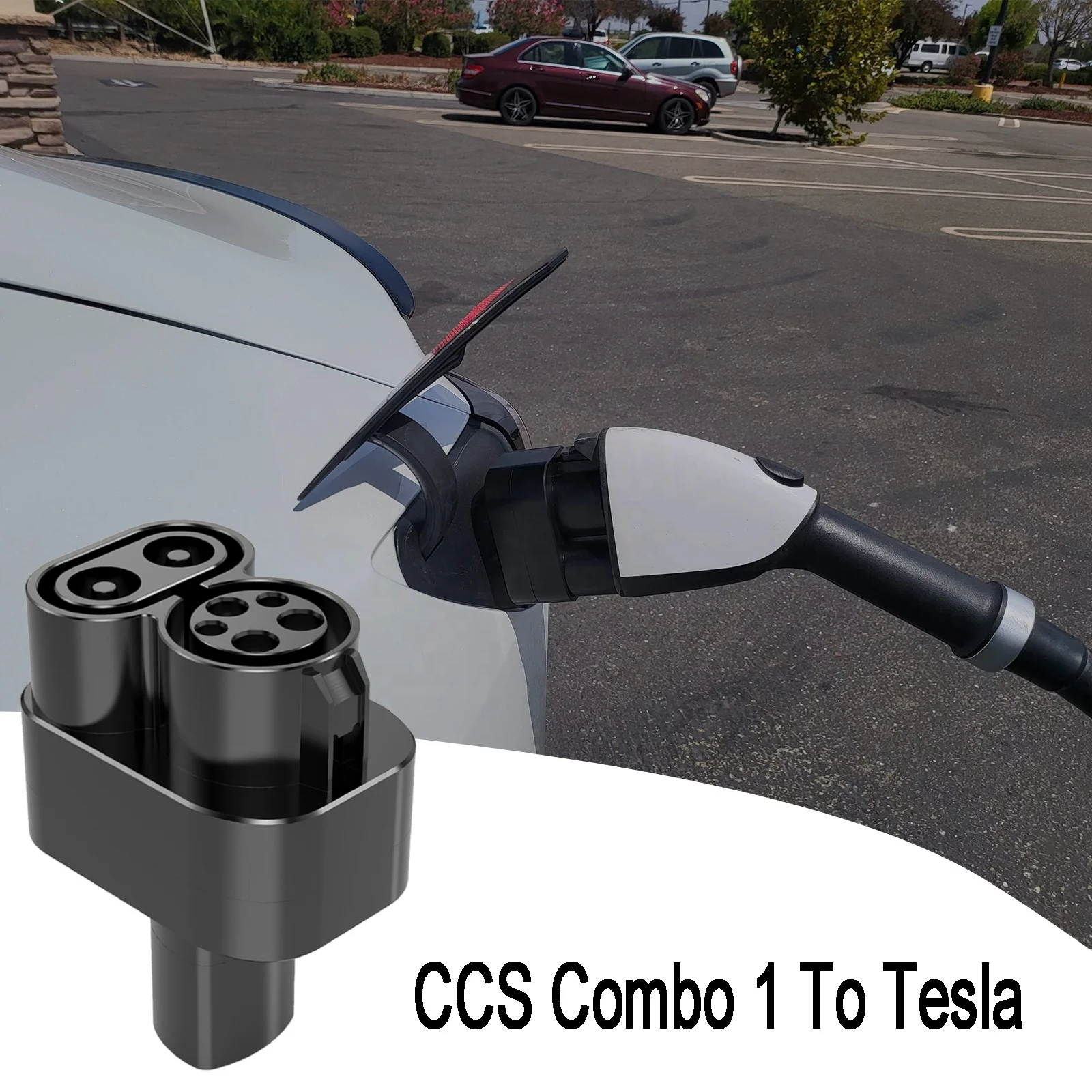 External Power Converter Plug Socket Adaptability Strong Discharge Gun Electric Car  CCS Combo 1 Tesla