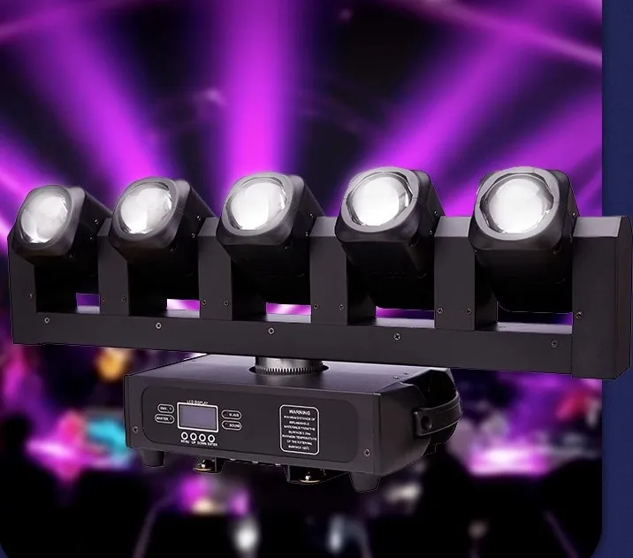 Sharp Beam DJ Light 5x40W RGBW Led Moving Head 6 White Led Strobe stage lighting