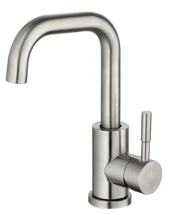 Kinglions 360 Rotating Washbasin Faucet Bathroom Hot And Cold Water Mixing 304 Stainless Steel Bathroom Taps Basin Mixer