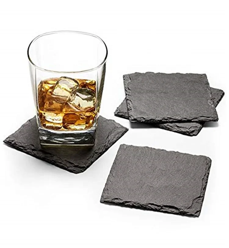 
Coasters Wholesale Personalized Wholesale Attractive Price Good Quality Printed Mats & Pads Marble slate Stone Coaster 