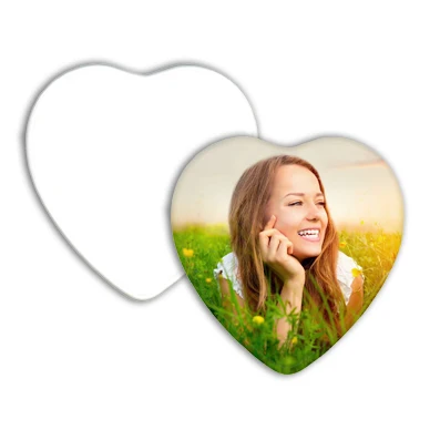 Heart Shape Porcelain Blank Cameo Photoceramic Tiles Versatile and Decorative For PHOTOCERAMIC PRINTING