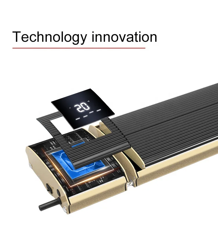 JHheatsup electric infrared heaters corridor indoor LCD display adjustable thermostat smart room ceiling heater