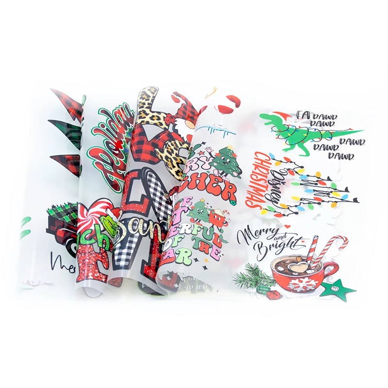 best seller Christmas bow coquette custom designs cold hot peel iron on dtf screen print heat transfers for t shirts sweatshirts