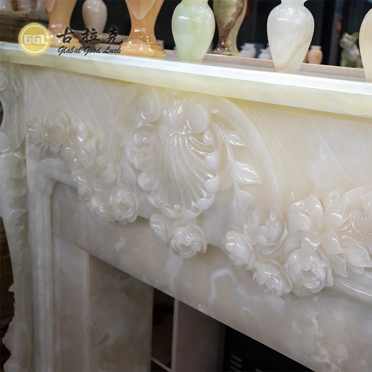 Fireplace TV Stand Luxury Marble Indoor Fireplace Mantel Surround