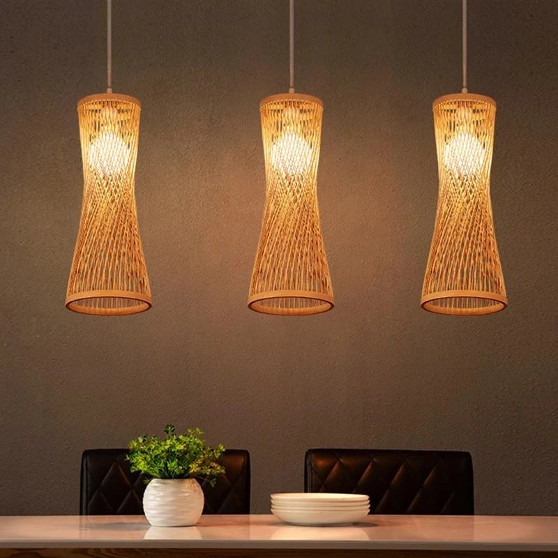 Classic Bamboo Chandelier Chinese Style Bamboo Lamp Restaurant Pendant Lights Bamboo Chandelier Lighting