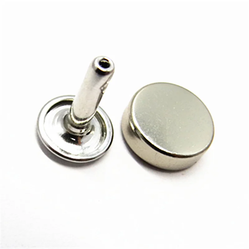 
YK1164 Factory Price Custom 10mm Metal Flat Round Head Rivet Double Caps Rivet For Handbags 