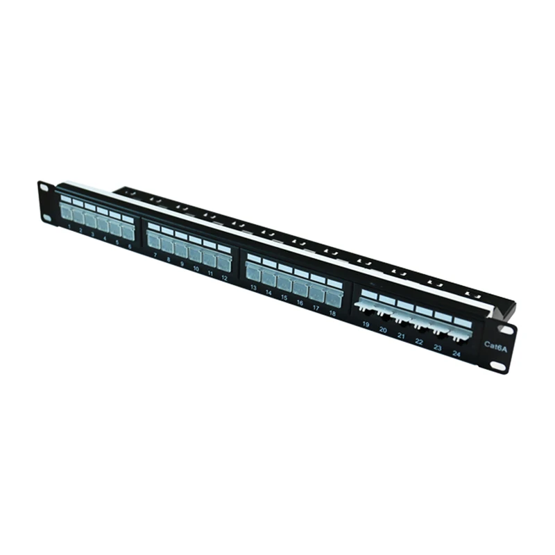 110/Krone type idc/Dual cat6a  24 ports patch panel