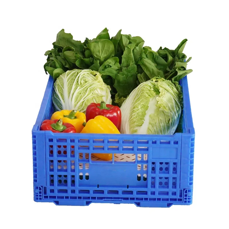 Пластиковые складные пластиковые ящики для овощей и фруктов