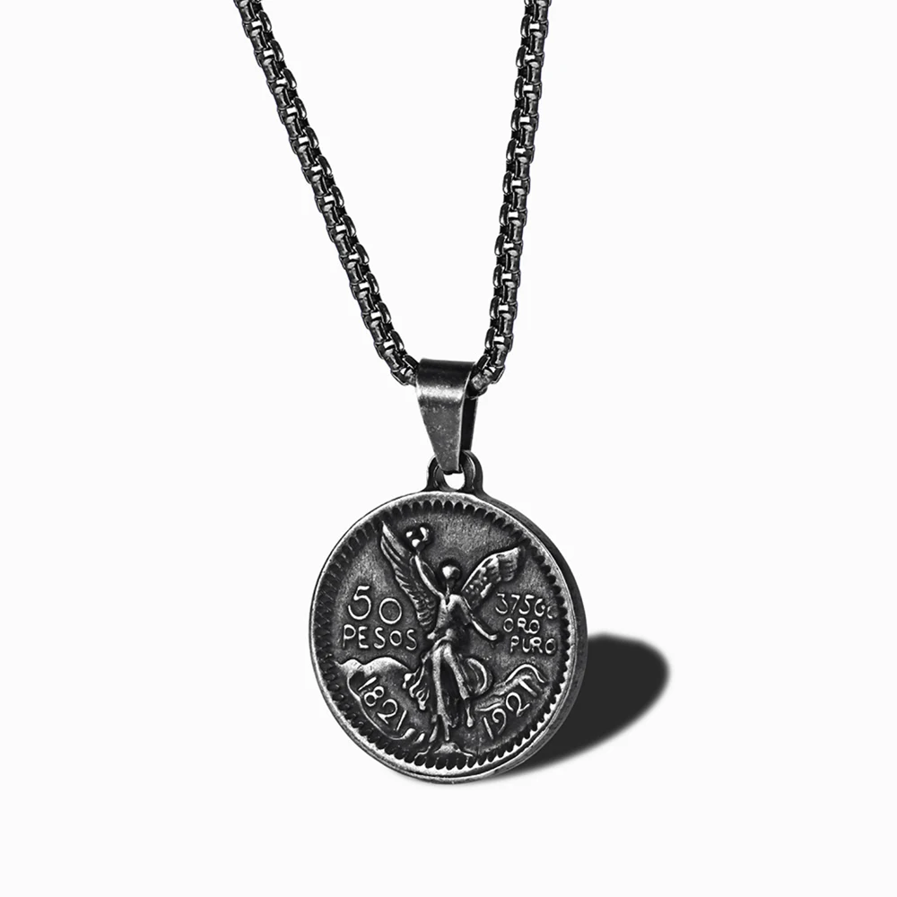 Cheap price stainless steel custom available coin holder pendant