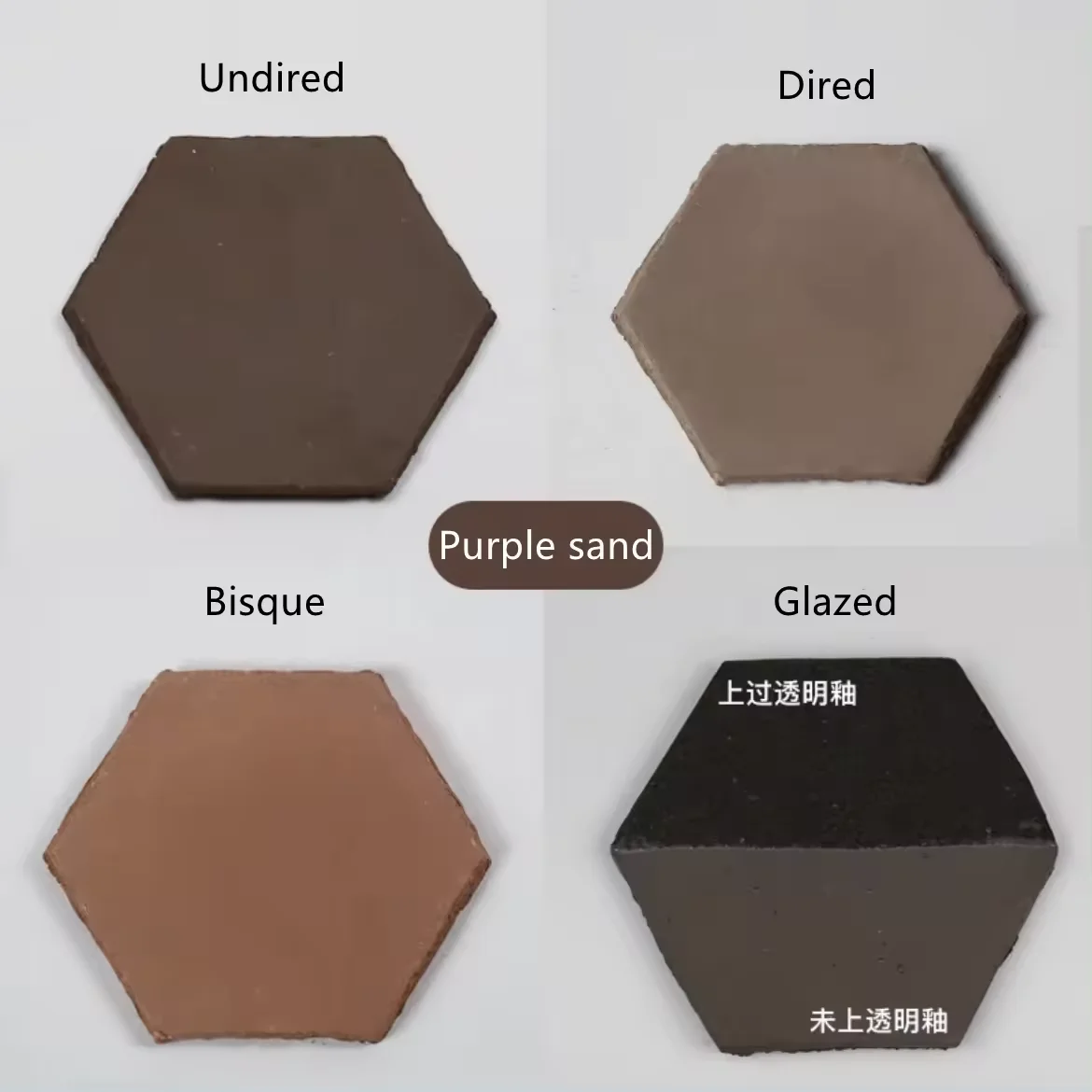 Wholesale Baking Dreing Pottery Clay 7 colors of Bisque/ Glazed Mud Clay for Ceramics