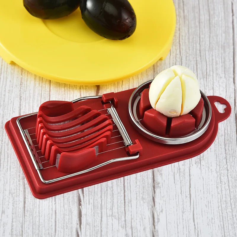 
2021 Wholesale new products multi function egg slicer home kitchen tool luncheon meat slicer creative kitchen egg cutter 