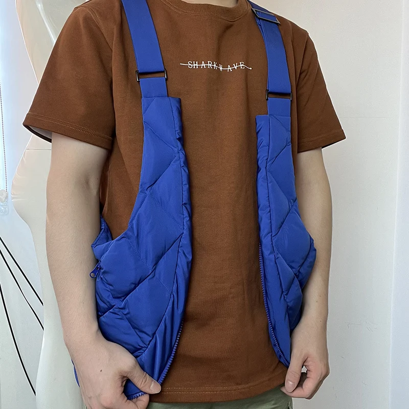 High Quality Vest Down Oem Custom Logo Filled Bubble Bag Quilted Versatile Multifunctional Sleeveless Jacket Down Vest