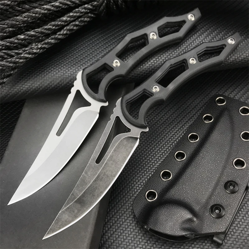Hot selling G10 handle D2 steel fixed knife Camping EDC tactical survival  Hunting knife