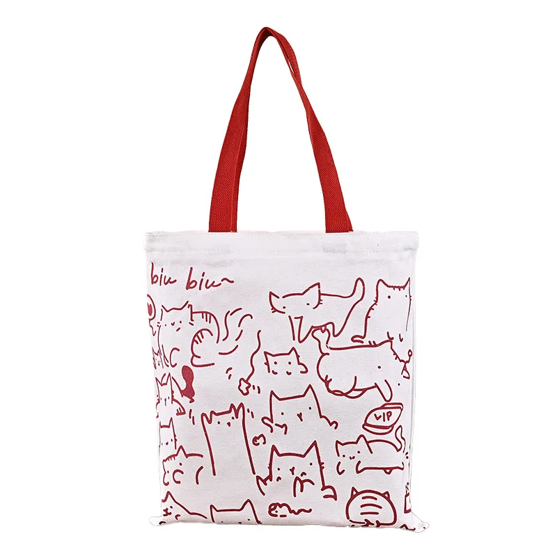 Makeup Shopping Duffle Bag Small Waxed Canvas Tote Bag Cotton Canvas Custom Canvas Bag With Custom Printed Logo