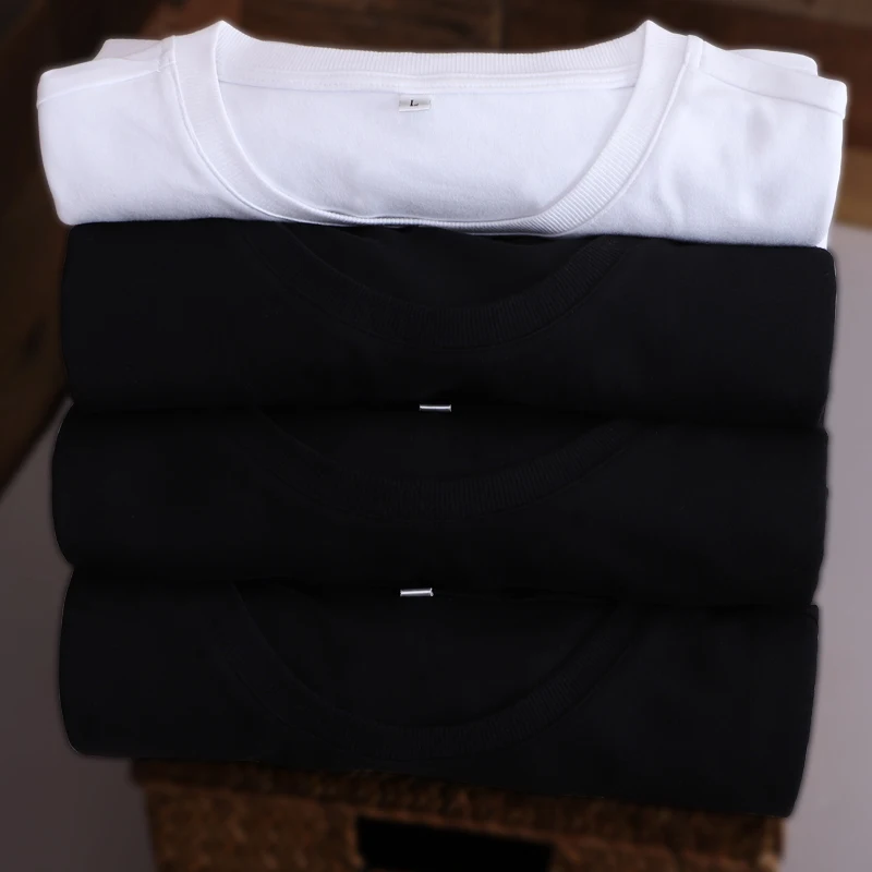 TOPKO High Quality Summer Unisex Cotton Short Sleeve Blank Plain Custom Logo Print Oversized T-shirt