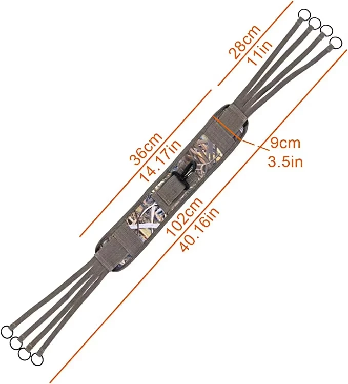 New Arrival 8 Holds Game Tote Outdoor Hunting Game Carrier Bird Duck Goose Strap Hunting and Shooting Equipment