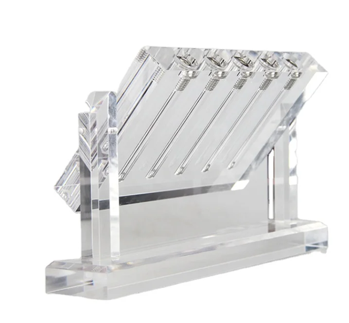 car oil comparison instrument display rack , Acrylic Transmission Oil Viscometer Demonstration Stand