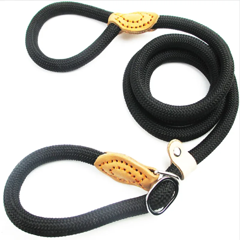 Nylon Leashes Pet Dogs Chain Traction Rope Leads for Running Dog Walking Free Hands Rope Chain for Small Large Dogs