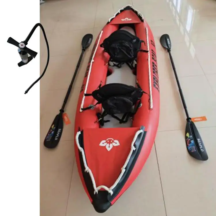 Popular Design Kayak Two People, Boats 2 Person Tandem Kayaking,Hot selling Inflatable Boat with Outboard Motor