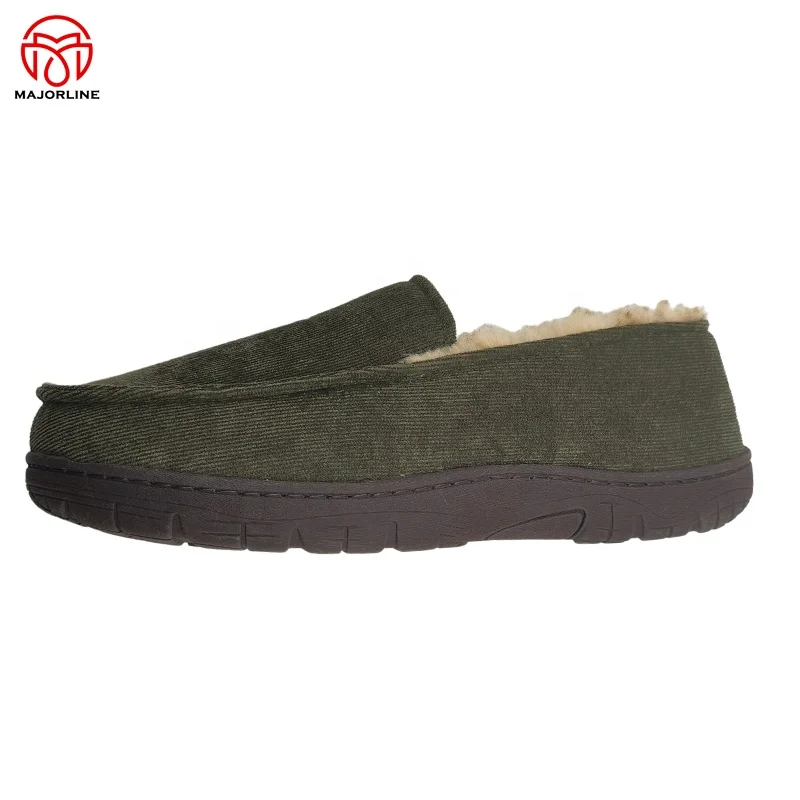 OEM selling  Manufacturer Custom Wholesale coduroy Slippers for Men Flat Moccasins Loafer Driving Shoes Dress Shoes for Men