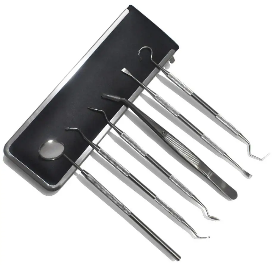 Hygiene Stainless Steel Cleaners Dental Tools 6 Set Teeth Whitening Cleaning Kit For Dental Care