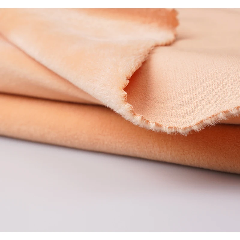 Wholesale 100% Polyester Knit Lining Long Pile Tissavel Faux Rabbit Fur Fabric Fluffy Imitation Rabbit Fur