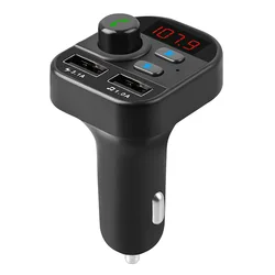 Wireless Handsfree Dual USB Port car phone charger FM Transmitter car MP3 Player blue tooth car kit