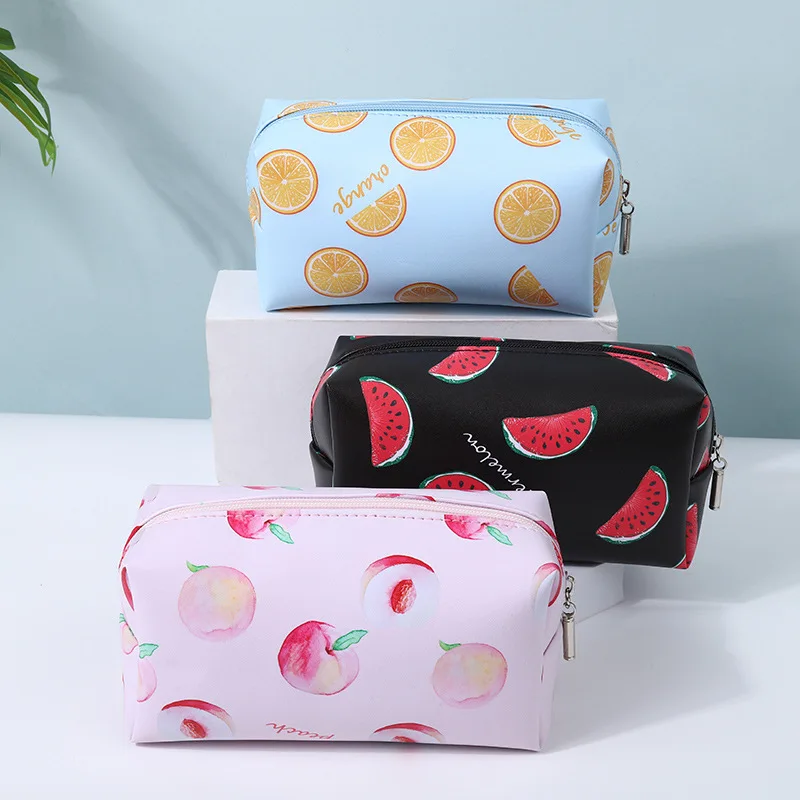 Keymay Stock New nylon durable toiletry bag ladies towel embroidery logo makeup box large capacity cosmetic bag