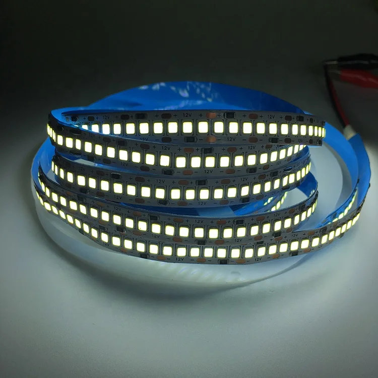 High Brightness 24w 6mm Dc24v 12v Smd 2835 120leds/m 240ledm Flexible Led Strip