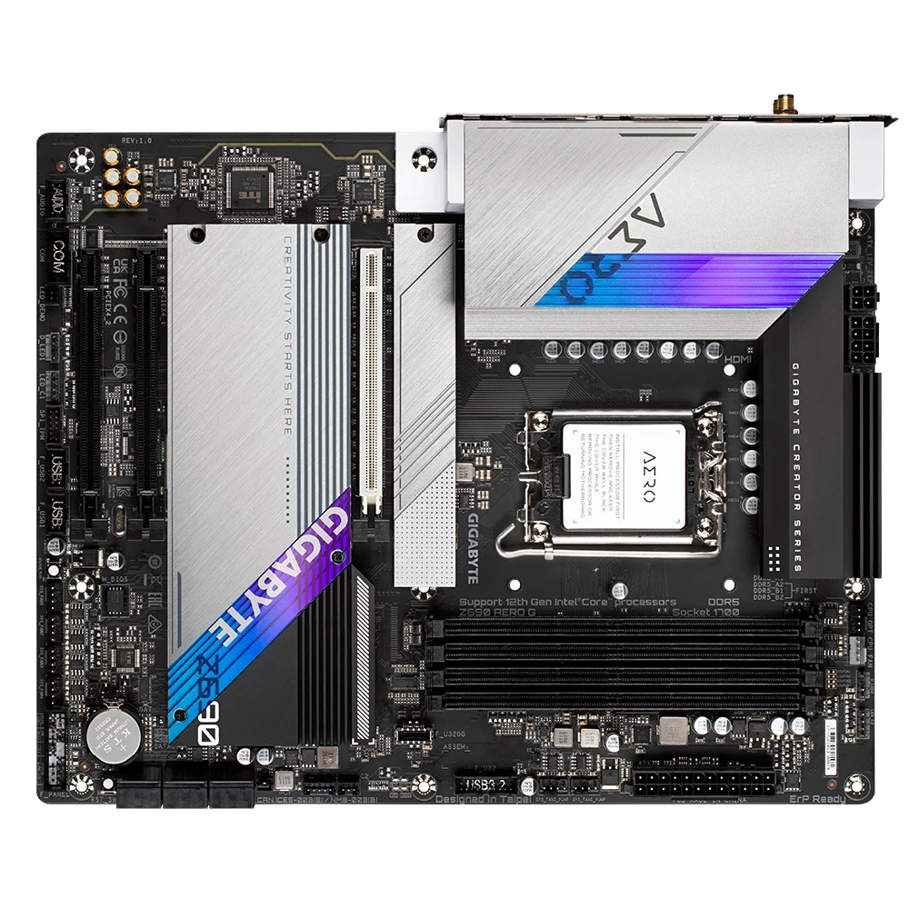 GIGABYTE INTEL Z690 AERO D   (rev. 1.0)ith Intel WiFi 6E AX210 Supports 12th Gen  Gaming Motherboard