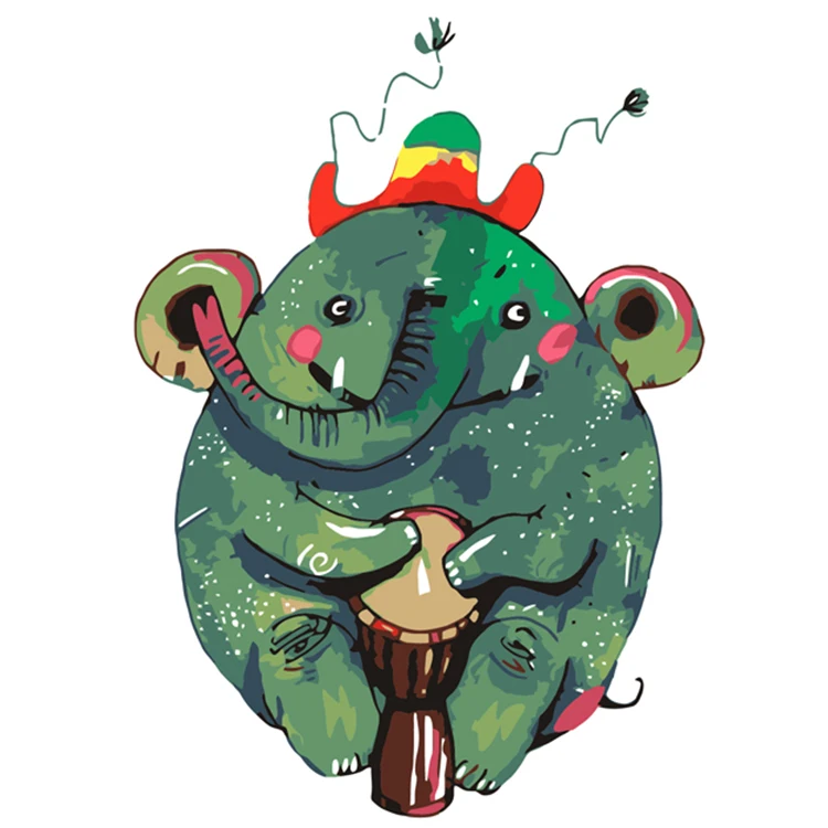 Animal decoration painting cat dog elk lion diy diamond painting bedroom living room sticker diamond painting