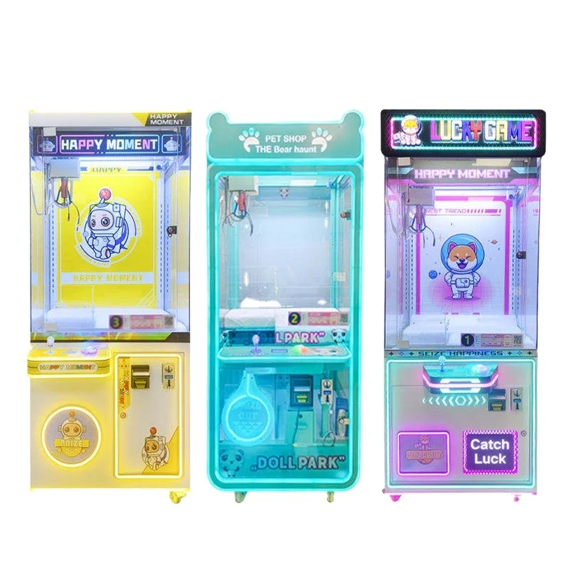 Various Styles Claw Machine for Sale Coin Operation Gift Game Machine Claw Crane Banknote Receiver Claw Doll Machine