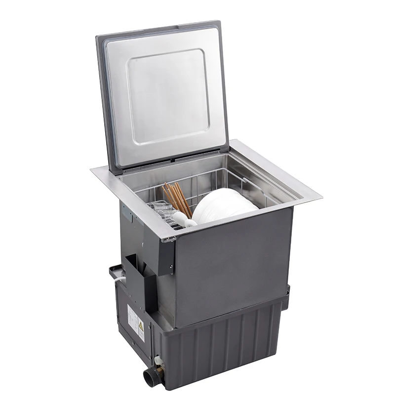Kitchen built in dishwasher machine automatic smart ultrasonic in stainless steel sink dishwashers  for home