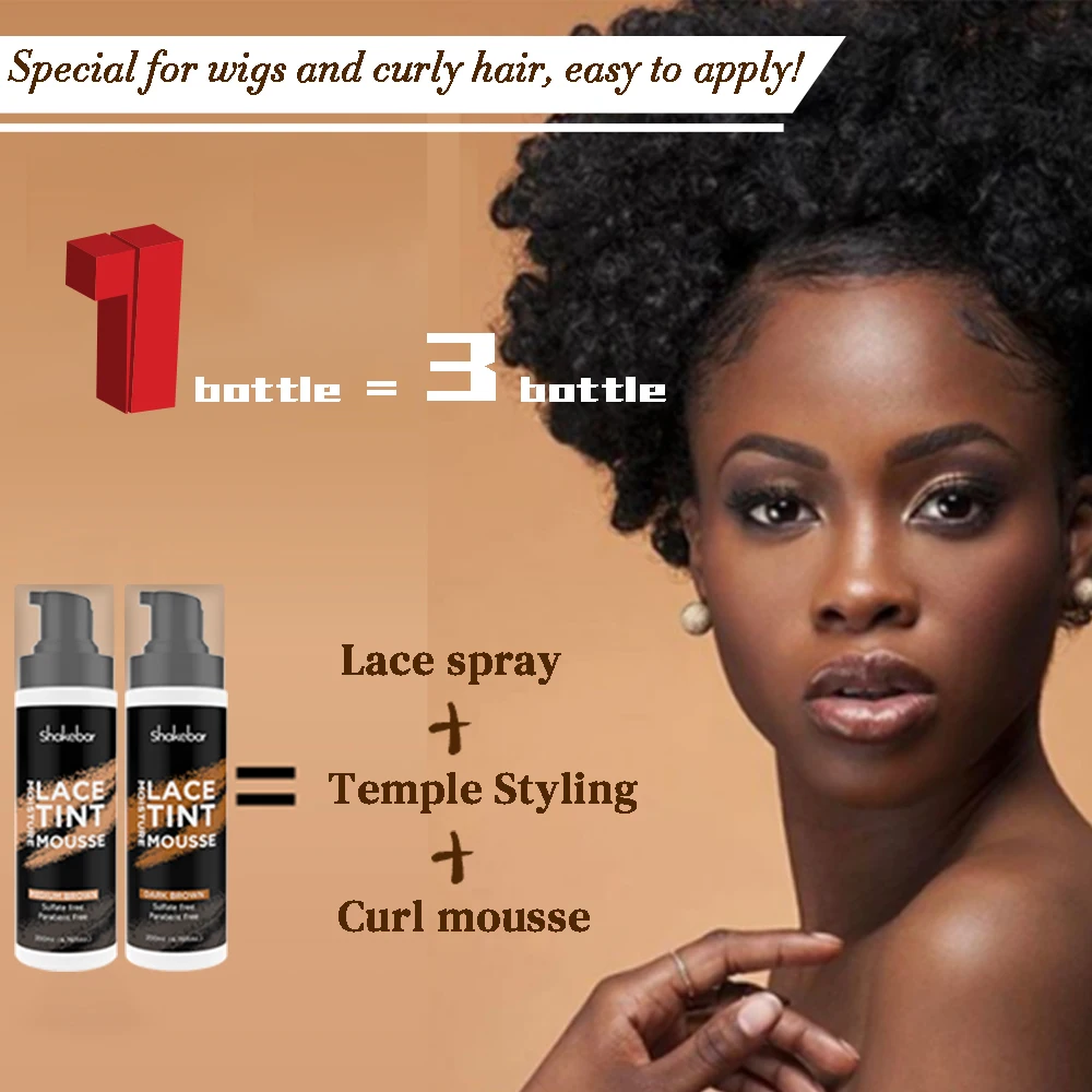 OEM Manufacturer Hair Extension Lace Glue Remover Edge Control Gel Curl Mousse Lace Tint Spray Wig Install Kit Hair Wax Stick