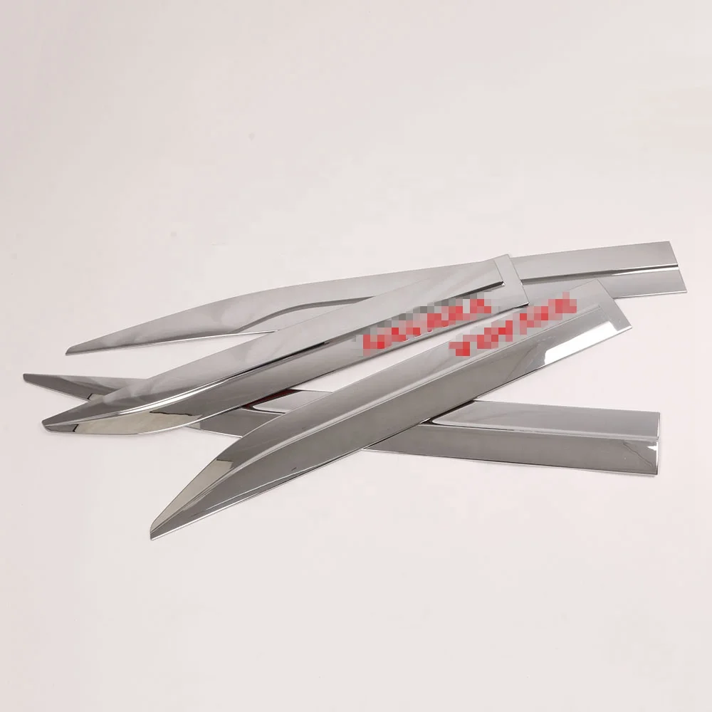 WZXD Chrome Car Body Side Door Molding Trims Guard Cover Surround Styling Garnish For Nissan Navara NP300 2015 2016 2019