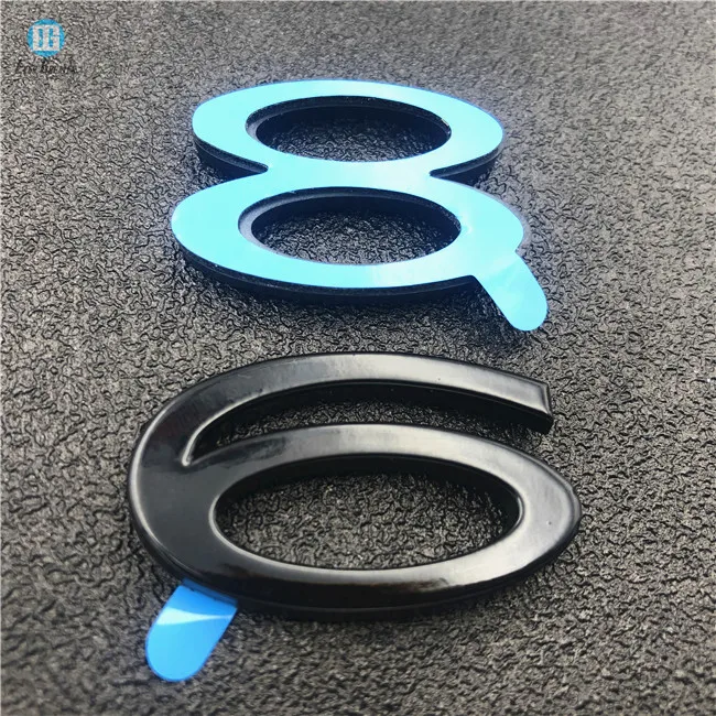 Car LOGO China Direct Sales Factory New ABS Plastic 3D Letter Badge 3m Chrome Emblems