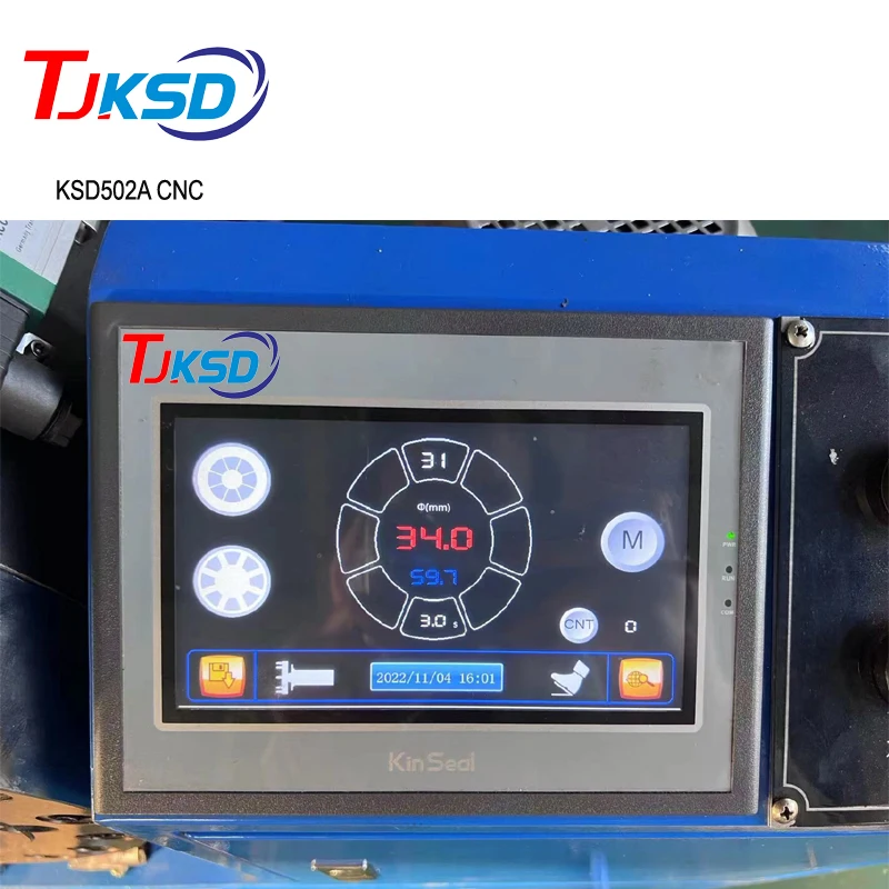 Full automatic with dies locker DX68 2inch 51MM high pressure air conditioner hose crimping machine with CE certification