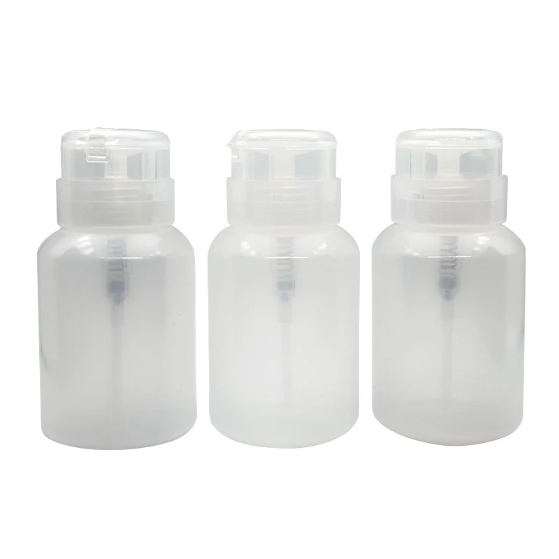 Supplier 250 Ml Storage Eyelash Gel Toner Makeup Oil Alcohol Refillable Down Art Bottle Polish Remover Liquid Pump Nail Press