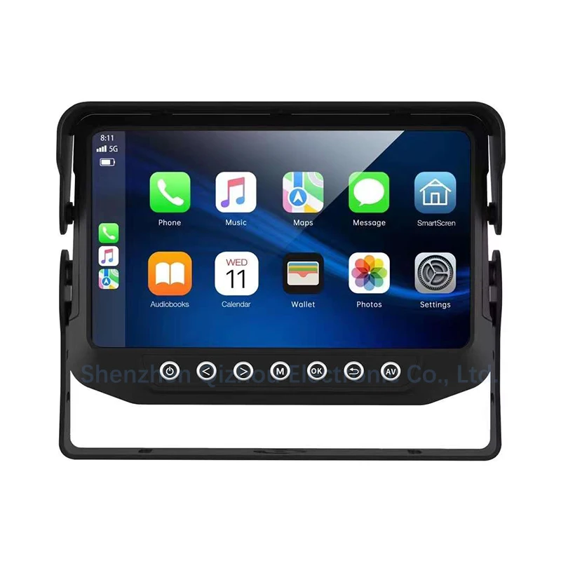 12 24V Ip67 Marine Rear View Outdoor Display 7Inch Waterproof Monitor For Harvester Agriculture Machines